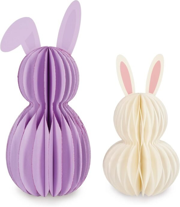 Set di 2 Coniglietti Pieghevoli in Carta - Hoppy Easter