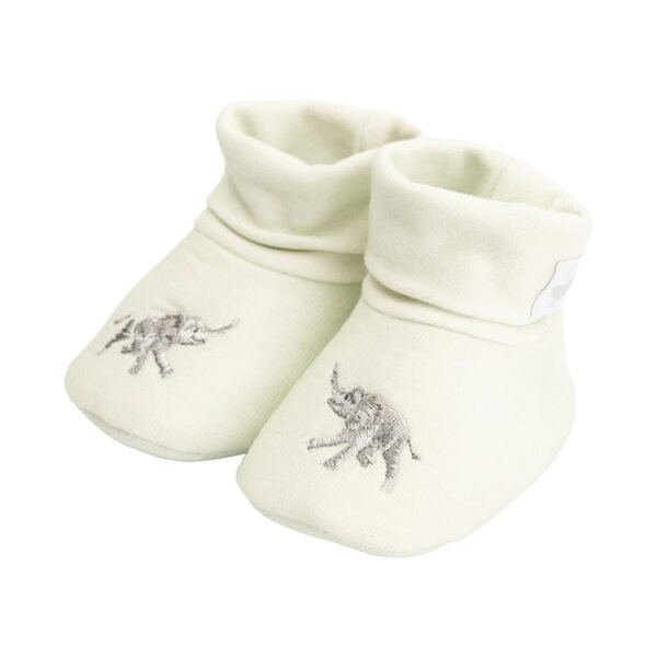 Little Wren Embroidered Booties Little Savannah