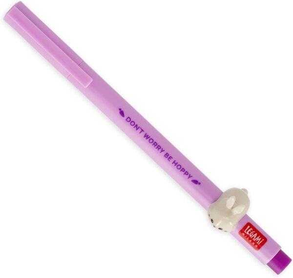 LOVELY FRIENDS - GEL PEN WITH ANIMAL DECORATION - BUNNY