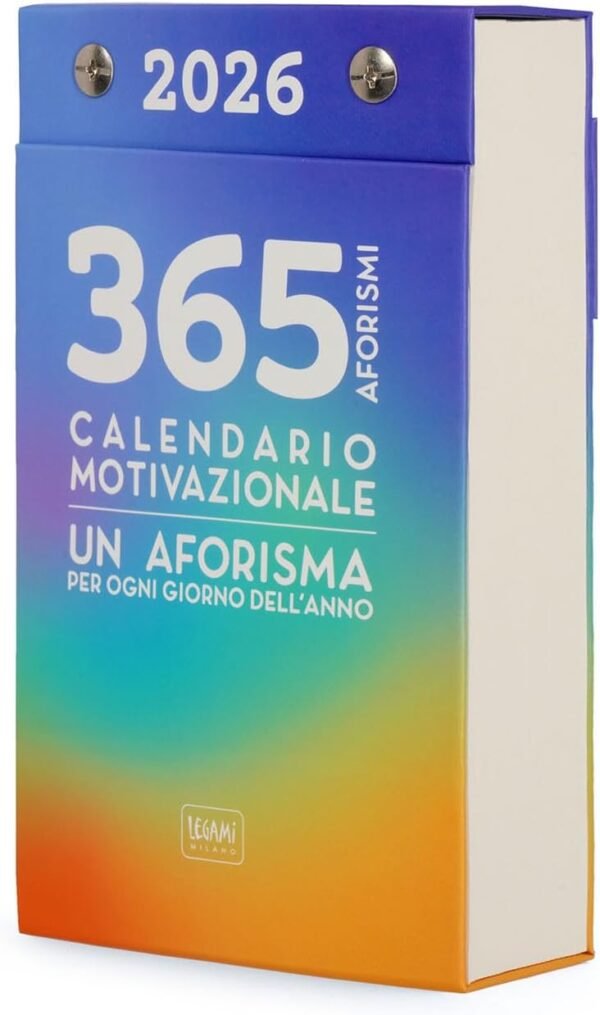 Calendario da tavolo giornaliero motivazionale - 2026