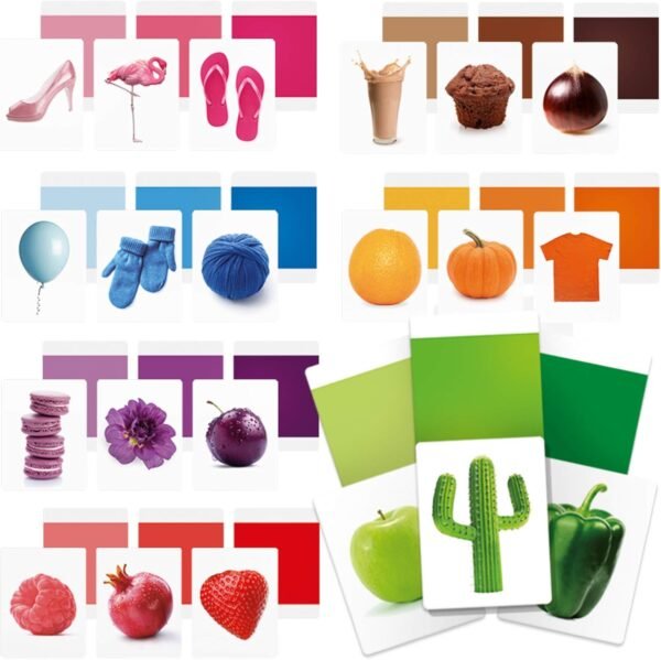 Maxi flashcards montessori colors