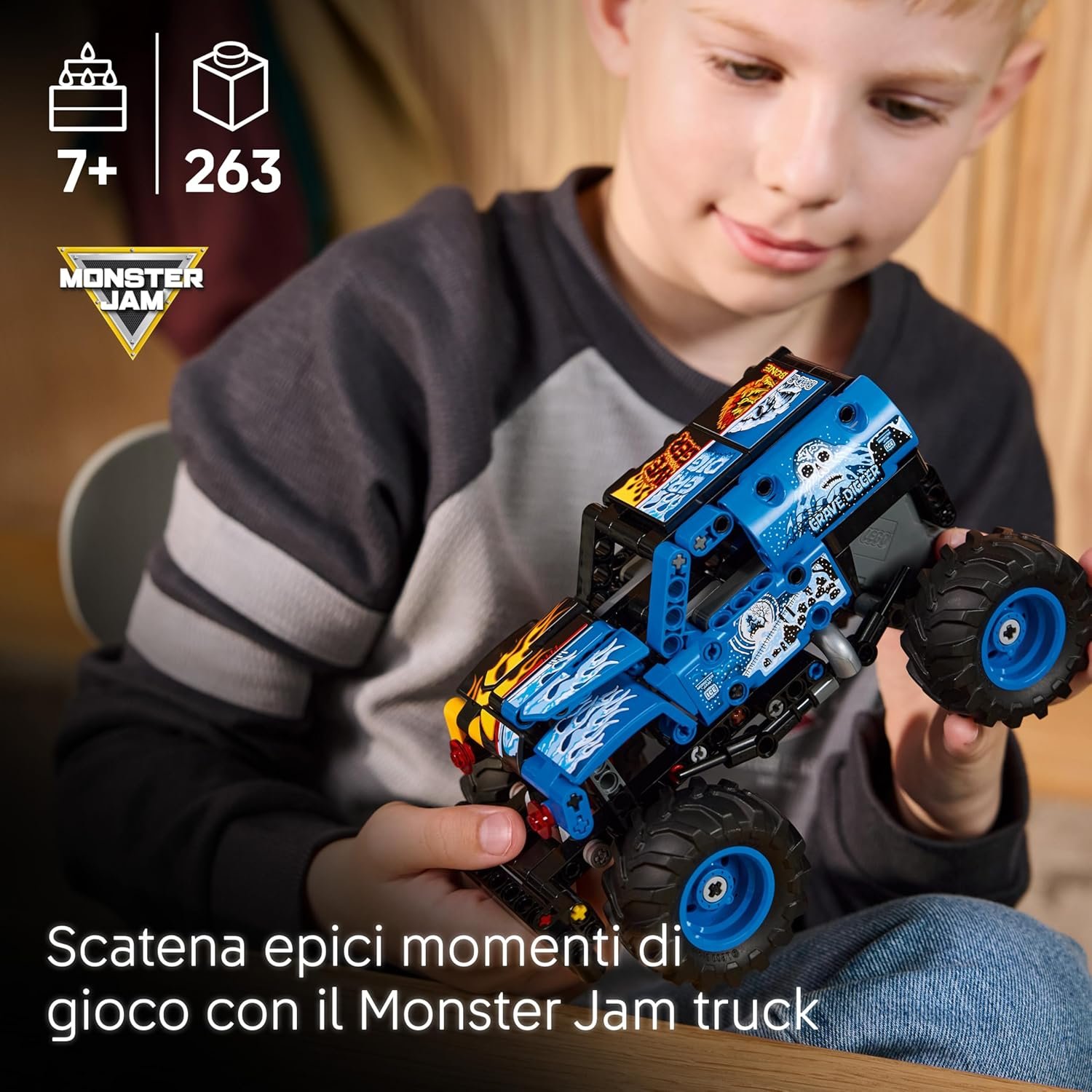 LEGO TECHNIC MONSTER JAM?DIGGER FUOCOE GHIACCIO 42219 - immagine 4
