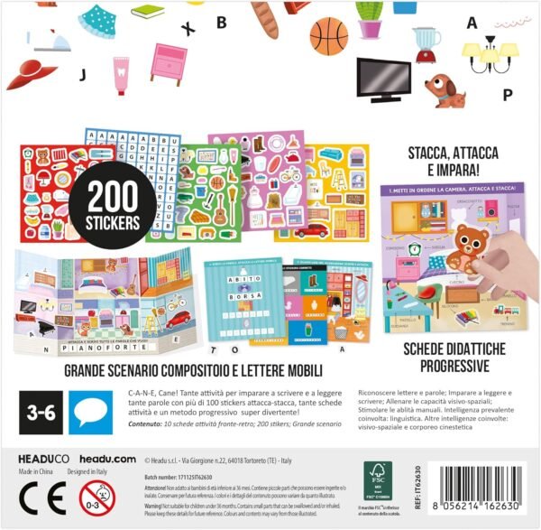 Scuola stickers le mie prime parole