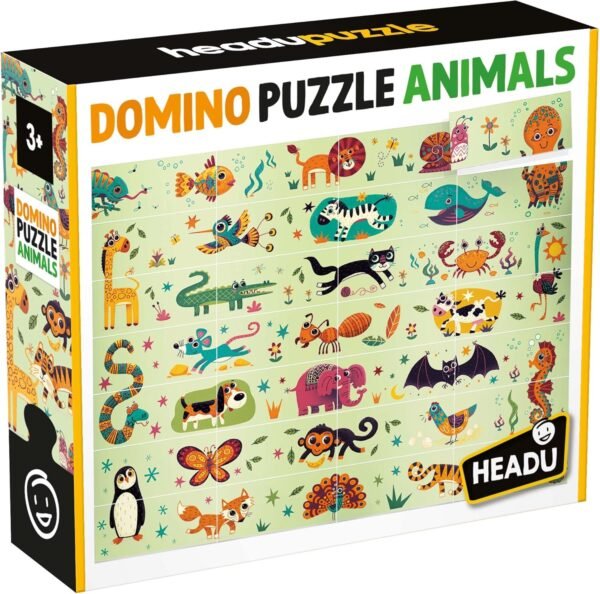 Domino puzzle animals
