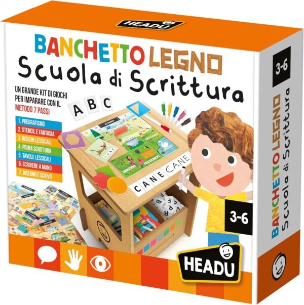 Banchetto legno scuola di scrittura