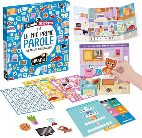 Scuola stickers le mie prime parole