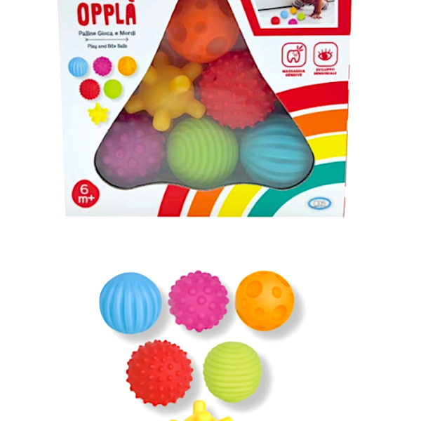 OPPLA' - 6 PALLINE GIOCA & MORDI