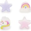 Set di 4 mini mollette per capelli unicorn - clip me up!