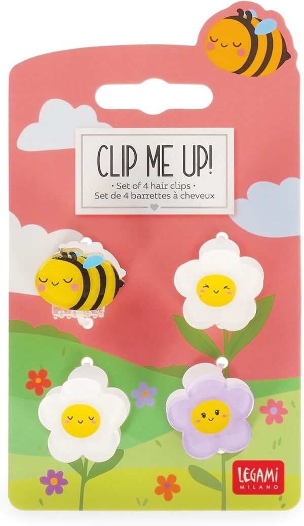 Set di 4 Mini Mollette per Capelli Bee - Clip me up!