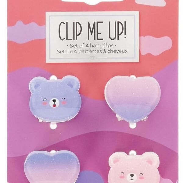Set di 4 Mini Mollette per Capelli Teddy - Clip me up!