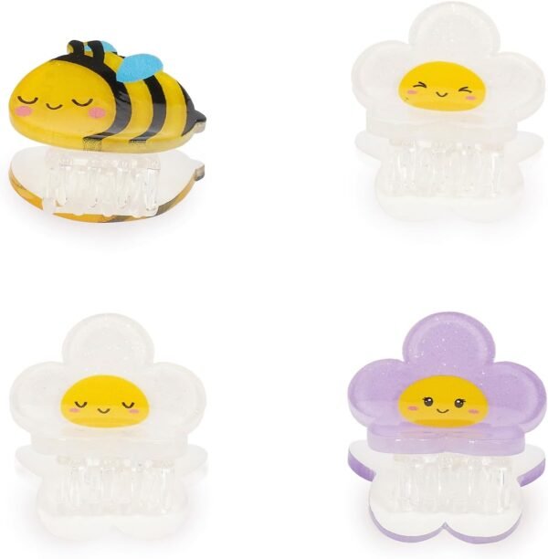 Set di 4 Mini Mollette per Capelli Bee - Clip me up!