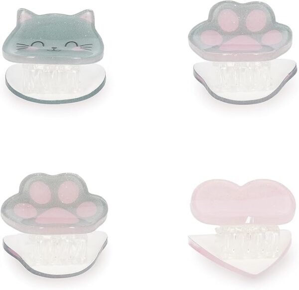 Set di 4 Mini Mollette per Capelli Kitty - Clip me up!