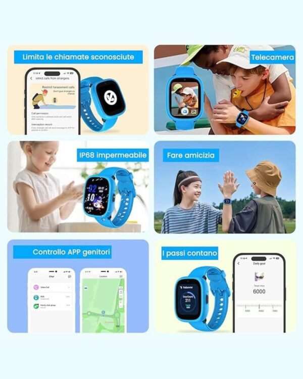 RADIOCOM - WATCH PHONE 4G/WI-FI PER BAMBINI