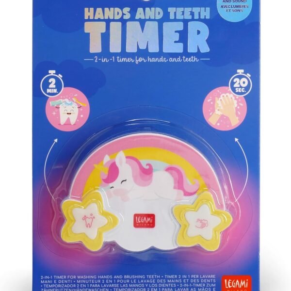 HANDS AND TEETH TIMER - TIMER 2 IN 1 PERLAVARE MANI E - UNICORN