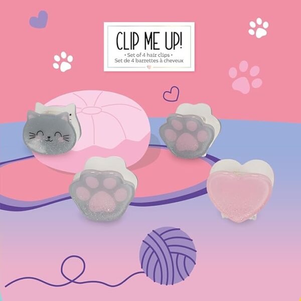 Set di 4 Mini Mollette per Capelli Kitty - Clip me up!