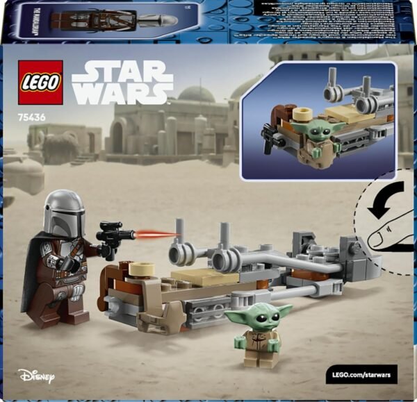 Lego star wars speeder bike mandaloriano grogu 75436