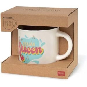 TAZZA IN PORC. NEW BONE CHINA - CUP-PUCCINO - DRAMA QUEEN