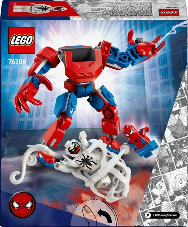 LEGO SUPER HEROES MECH DI SPIDER-MAN CONTRO ANTI-VENOM 76308
