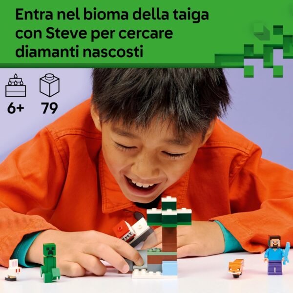 LEGO MINECRAFT AVVENTURA DI STEVE NELLA TAIGA 21583