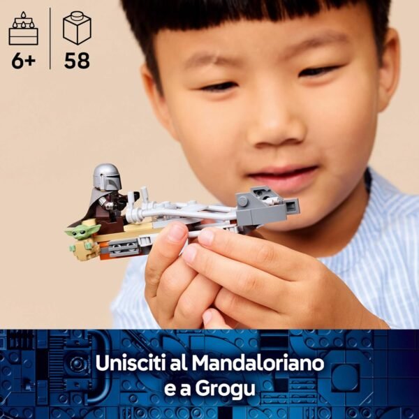 Lego star wars speeder bike mandaloriano grogu 75436