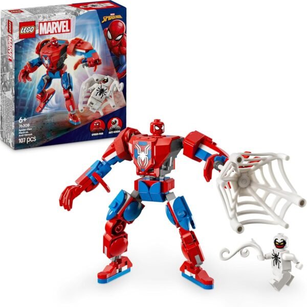 LEGO SUPER HEROES MECH DI SPIDER-MAN CONTRO ANTI-VENOM 76308