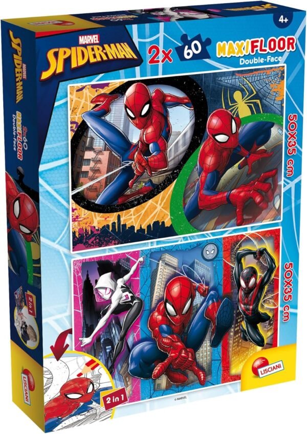 Marvel puzzle df maxifloor 2 x 60 spider-man
