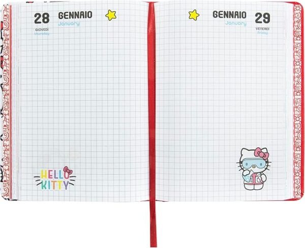 SUPERDIARIO STD DATATO PATCH ALLOVER HELLO KITTY