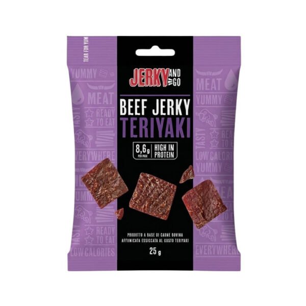 Jerky And Go Beef Jerky Teriyaki 25g