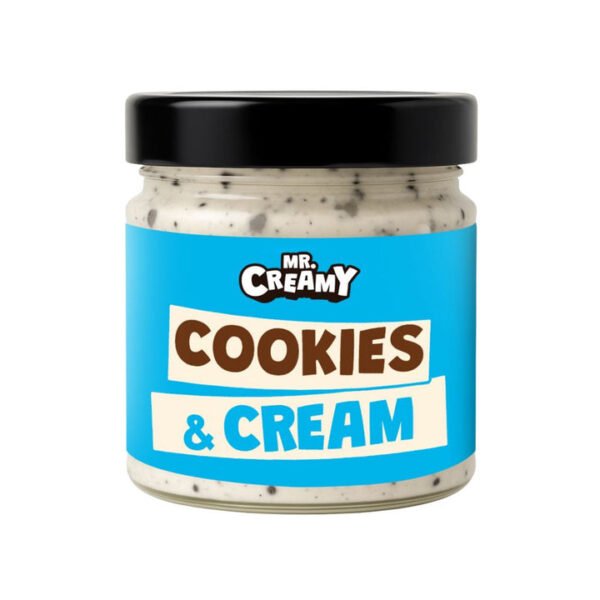 Mr. creamy cookies & cream, crema spalmabile 200g