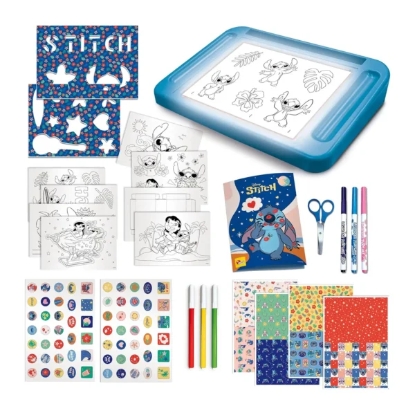 STITCH DRAWING SCHOOL WITH LIGHT TABLE