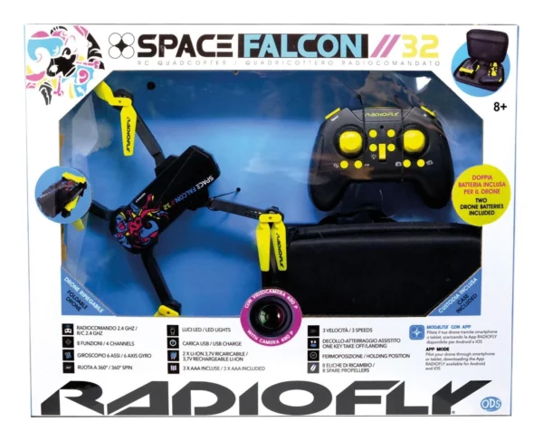 Radiofly - space falcon // 32 drone rc c/camera