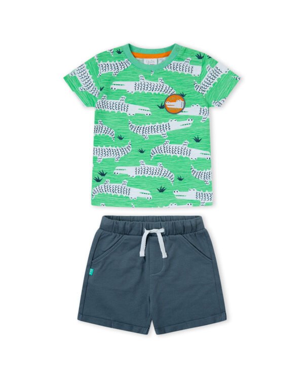 CONJUNTO CORTO NI&Ntilde;O - VERDE - 3Y