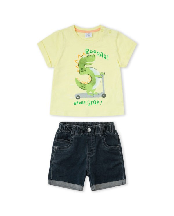 Conjunto 2 pcs ni&ntilde;o - verde - 3y