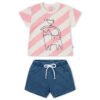 Conj. corto 2 pcs ni&ntilde;a - rosa - 3y