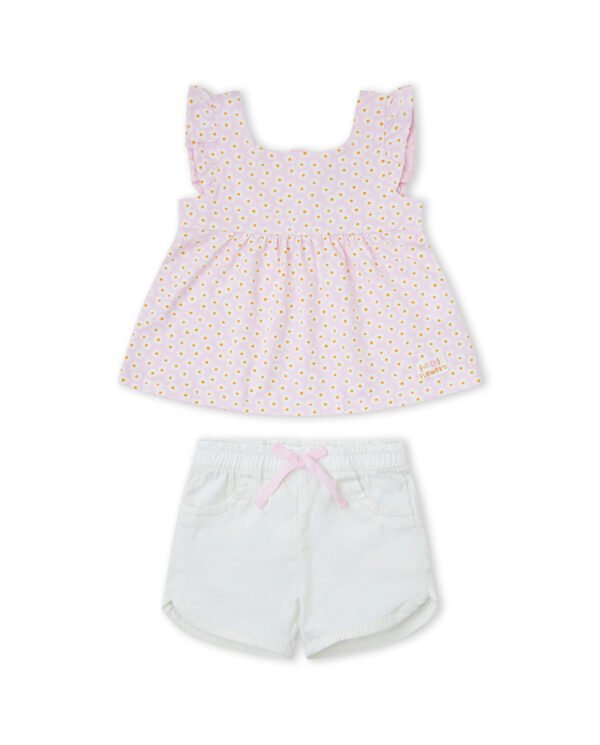 CONJUNTO 2 PCS NI&Ntilde;A - ROSA - 24M