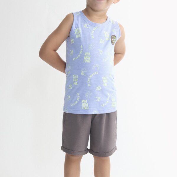 CONJUNTO CORTO NI&Ntilde;O - AZUL - 8Y