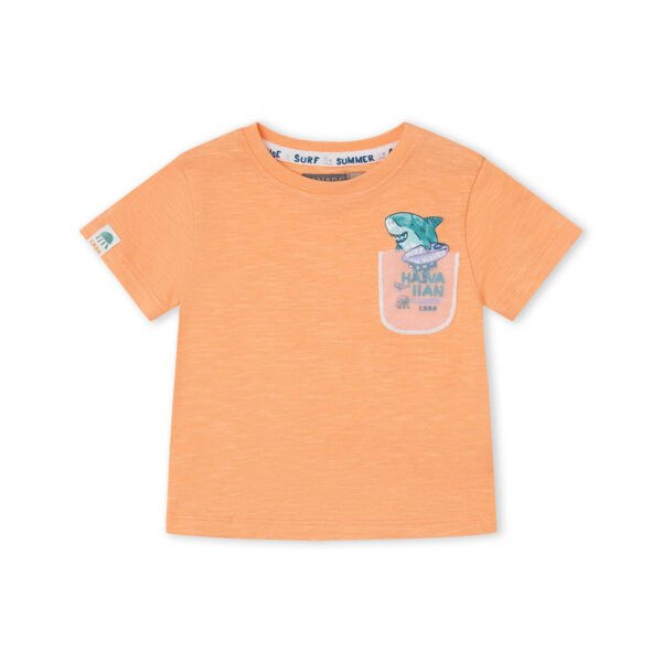 Camiseta ni&ntilde;o bbsurfwaves - naranja - 3y