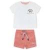 Cjto. bermuda ni&ntilde;o bbthink - blanco - 4y
