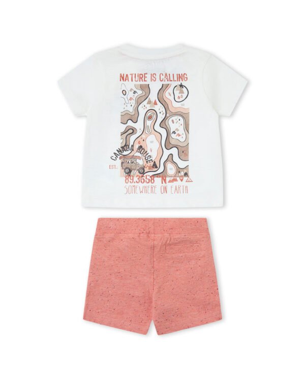 Cjto. bermuda ni&ntilde;o bbthink - blanco - 4y