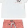 Cjto. bermuda ni&ntilde;o bbthink - blanco - 4y
