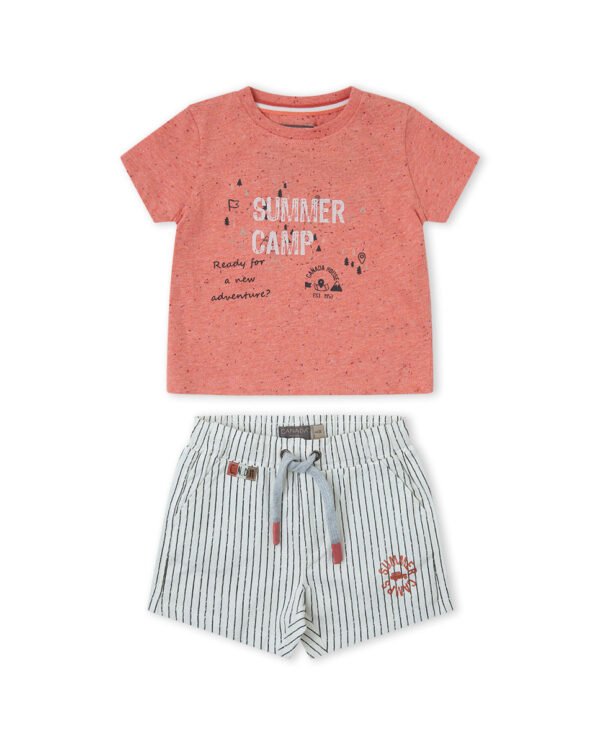 CJTO. BERMUDA NI&Ntilde;O BBROAD - CORAL - 4Y