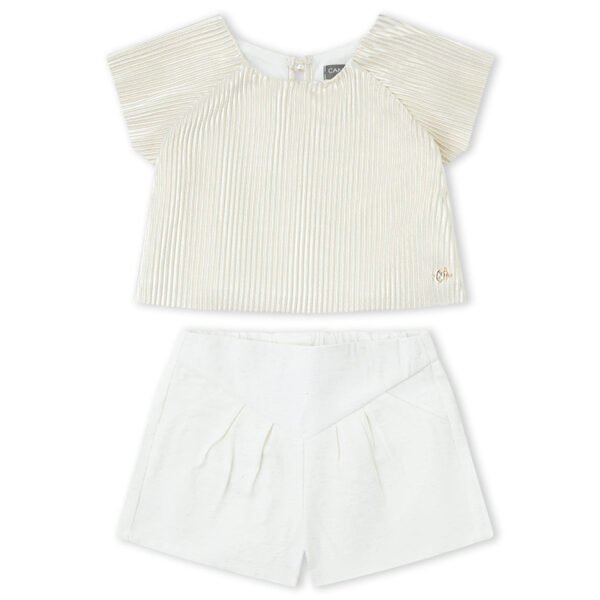 CJTO. SHORT NI&Ntilde;A BBZOISITE - BEIG - 24M