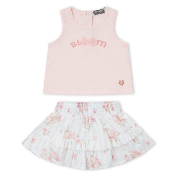 CONJUNTO FALDA NI&Ntilde;A BBBLOOMS - ROSA - 24M