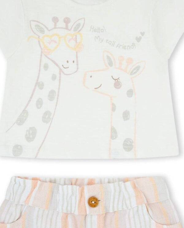 CONJUNTO SHORT NI&Ntilde;A BBDAWN - CRUDO - 4Y