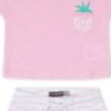 CONJUNTO SHORT NI&Ntilde;A BBFLAVOURS - ROSA - 24M