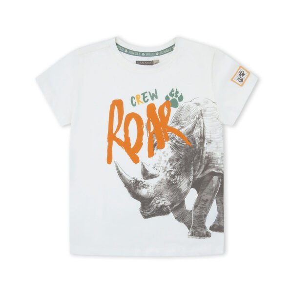 CAMISETA NI&Ntilde;O RHINO - BLANCO - 7Y