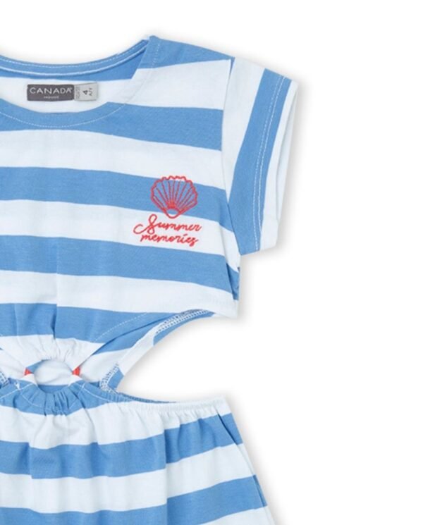 VESTIDO STRIP - AZUL - 7Y
