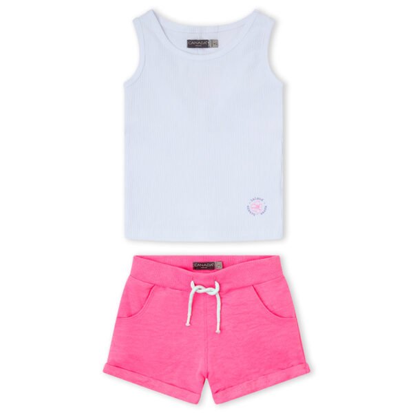 CONJUNTO NI&Ntilde;A LOVE - BLANCO - 8Y