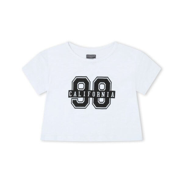 Camiseta ni&ntilde;a california - blanco - 10y