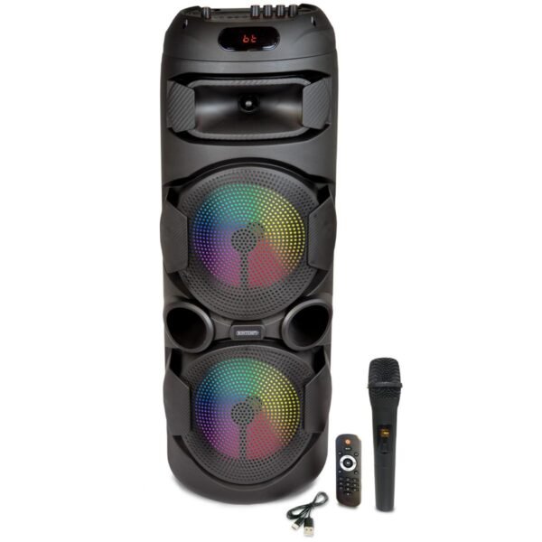 Cassa wireless con microfono wireless e luci RGB